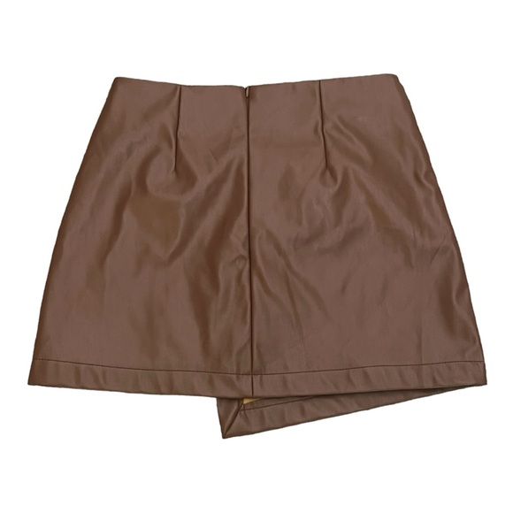 Princess Polly Leather Skirt w/ Tie Front Detail - Size 6 - CB 105 - Picture 2 of 4